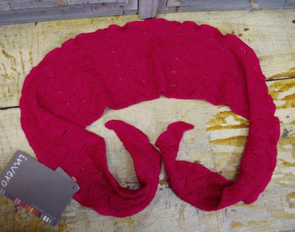 Minischal, Halstuch Daisy Magenta von Invero Merino, reine Merinowolle